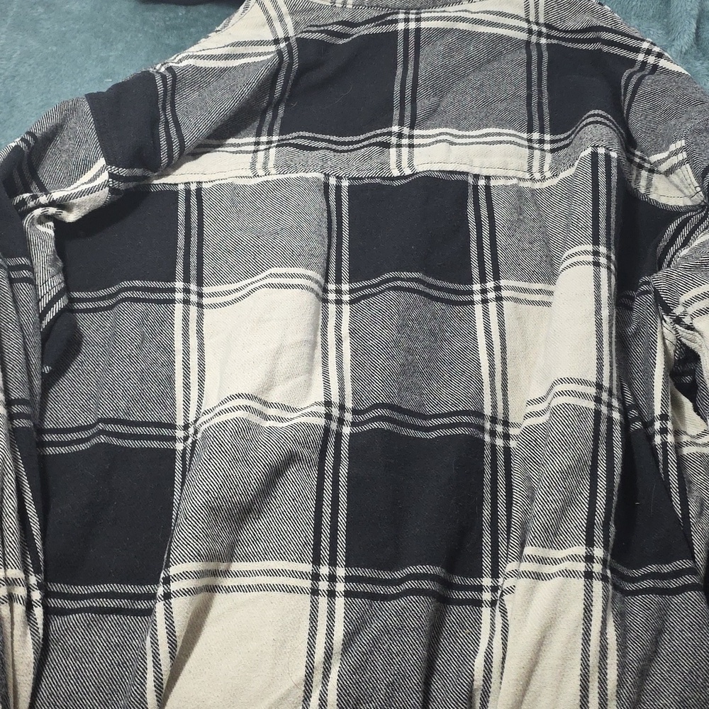 Fashion Nova Men Black and Gray Plaid Jacket - Picture 6 of 6